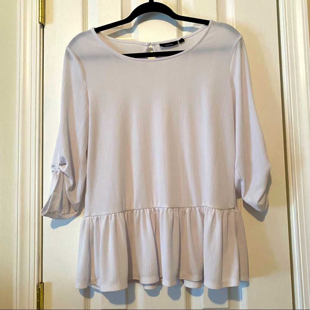 White flowy blouse